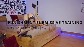 Double penetratoion with massive toys and brutal domination