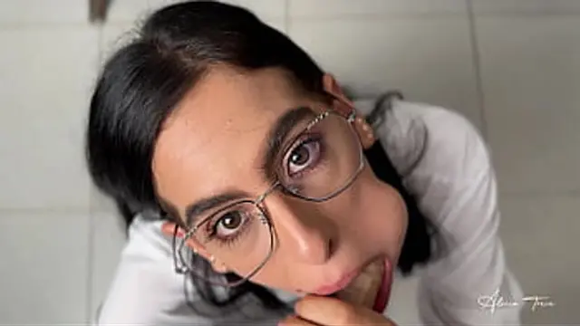 Aspiring secretary does EVERYTHING necessary to win the job - Alicia Trece (anal solo)