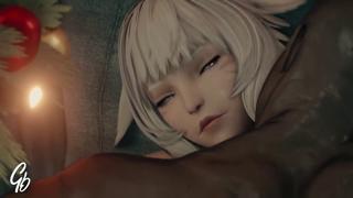 Fantasy gets nasty with Y'shtola's hairy rhul, cartoon sex with furry Asian cutie