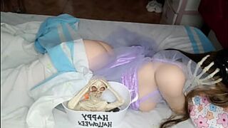 Scream-y Halloween Freakfest: Nubile Blonde Gets Wrecked by Massive BBC