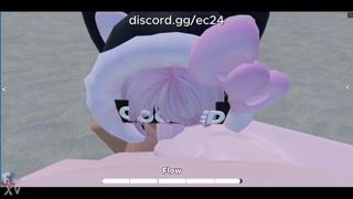 Fucked by a Roblox girl on the beach