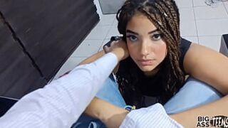 Unbridled desire consumes stepsister's curvaceous booty as youthful 18-yr-old succumbs to internal climax🚀