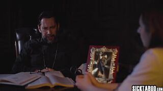Priest Tommy Pistol Becomes a Sinner with Hot Teen Penelope Kay