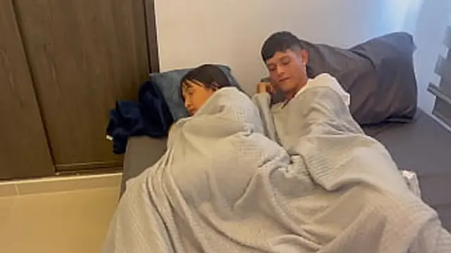 Desperate Teen Asks MILF milf for Bedtime Liaison: Hard Fuck & Cumshot Payoff