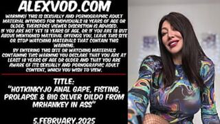 Kinky anus fun with big dildo and fisting
