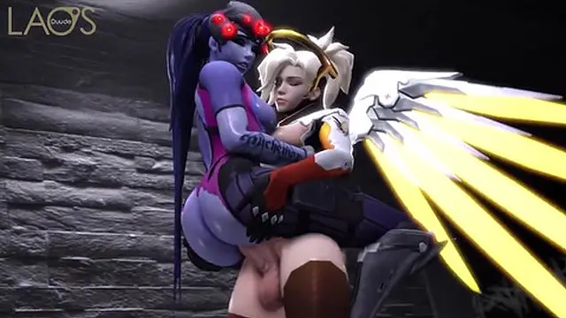Mercy′s massive futanari pounds Widowmaker′s ass🍑 with reckless abandon