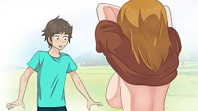 Minecraft Peasant Shows Boobs To Steve ! Hentai, Cartoon, Parody !