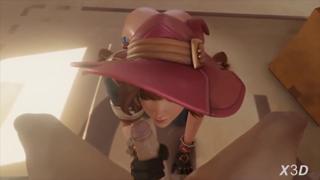 Kiriko Going Wild on Wang, Taking a Massive Cum Load Down