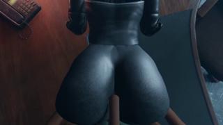Robotic rump rode hard, jizz spewing, Skank's monstrous booty animation explosion, game on!
