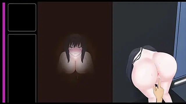 Cute busty girl enjoys sexy machines &mdash;  anal👌 and vaginal Hentai game