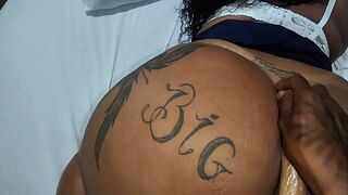 I double-fucked this hot BBW and spilled milk inside her ass🍑