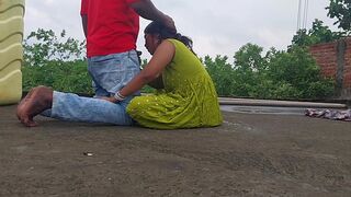 Secret meeting of step brother and step sister on the roof – stopped, night passed!`