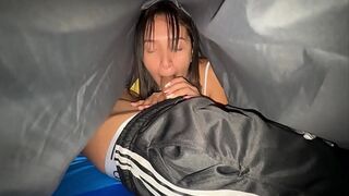 My stepmother's bitch asks me to relieve her stress with a hard fuck and to give her my delicious milk