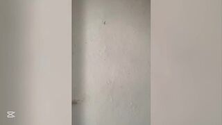 A colleague over 18 years old in her room after bathing