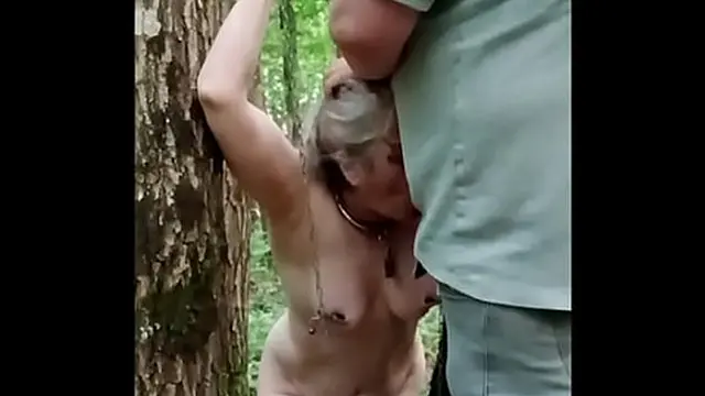 2025 06 03 Slave F training in the forest sodomy &mdash;  uro and ejaculation in her mouth