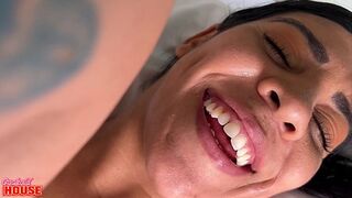 Big dick black guy sticks it deep in married woman's ass
