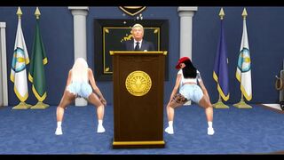 Nicki and Cardi B share intimate moments for America