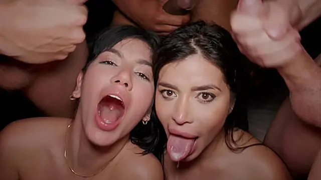 Two Girls Called For A Gangbang Fun - Yenifer Chacon & Sara Retali