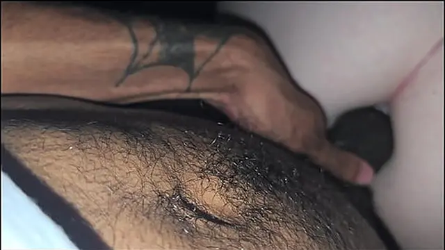 Jungle bunny explores BBC in snow bunny′s holes (ANAL👌)