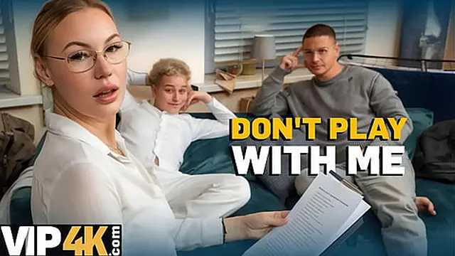 VIP4K MILF teacher teases two students in a hot classroom game