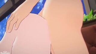 Red hair girl get fuck in her ass hole
