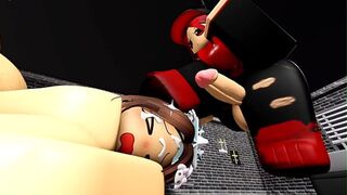 Cute girl swore she could handle rough anal so I didn't hold back/ Fan request #7 [Roblox]