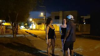 I found two hot girls on the street wearing short dresses with anal plugs in their asses and I invited them over to my house 