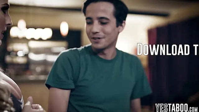 Hungry teen boyfriend and older hunk fuck busty MILF milf