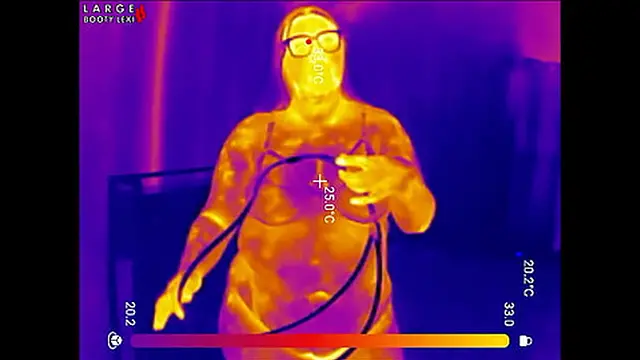 First Time LOCKED in Chastity Belt! Thick BBW Ass Fingered Deep Then Stuffed with 2 HUGE Butt Plugs Thermal POV (4K Landscape)