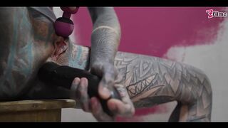 Work Clothes Anal Fun Gapes and Squirt Solo Masturbation