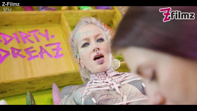 Petite tattooed cutie takes a double dose of BBC in doggystyle