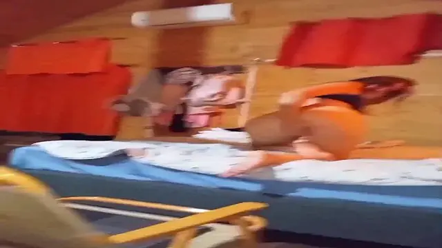 Amateur GF takes a deep anal doggy style pounding